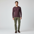 Men's Long-Sleeve Waffle Knit Top