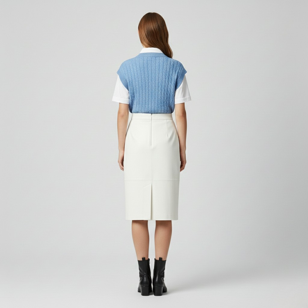 Women's Cable-Knit Sleeveless Sweater Vest