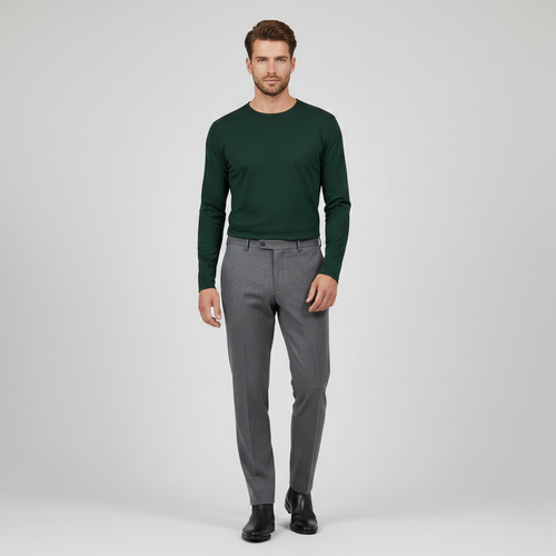 Men's Long-Sleeve Crewneck Top