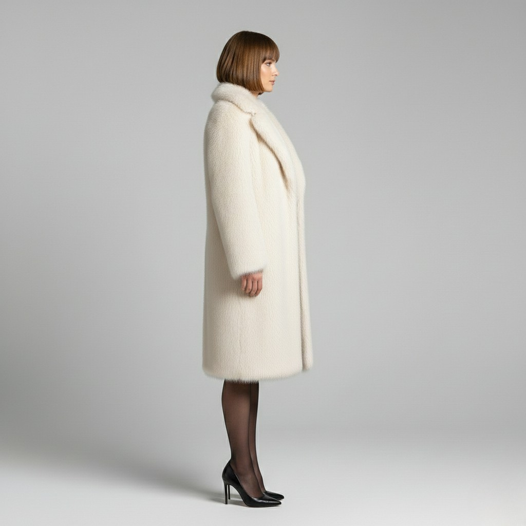 Women's Faux Fur Longline Coat