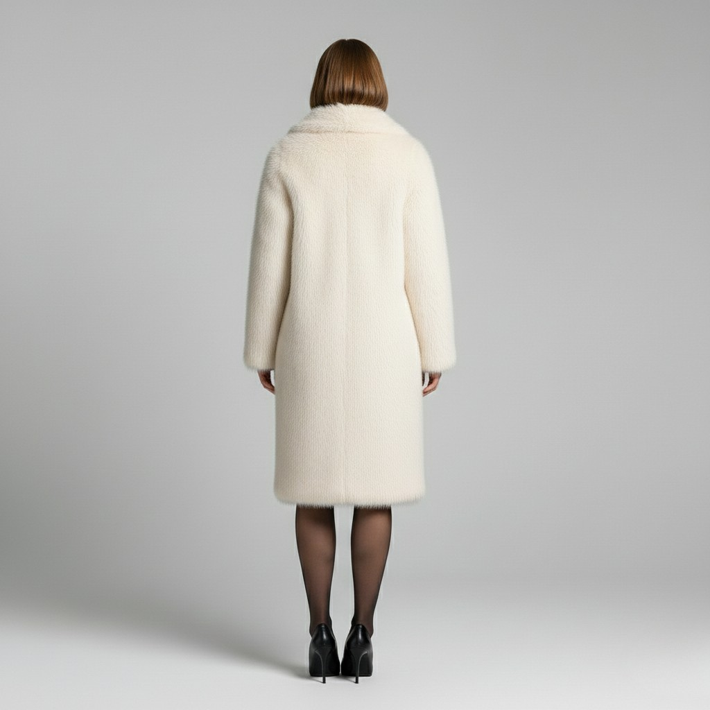 Women's Faux Fur Longline Coat