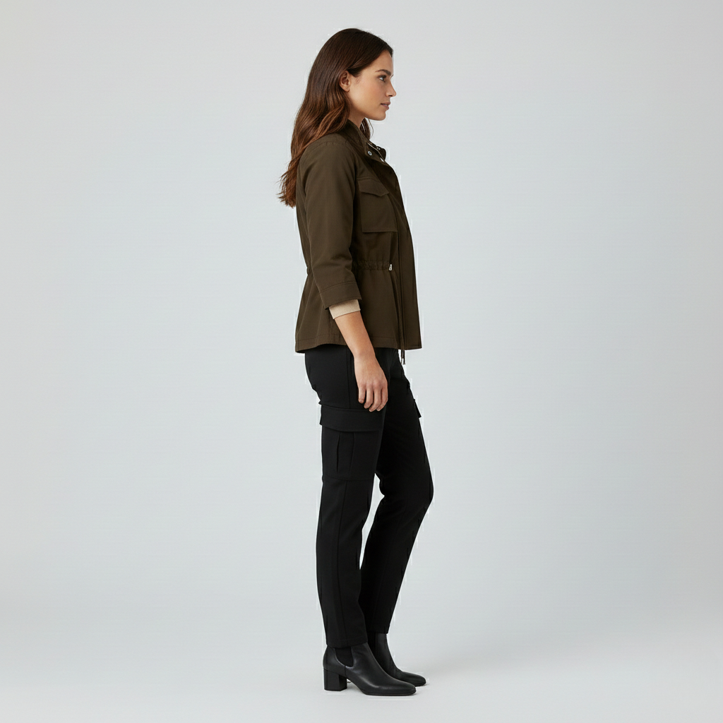 Women's Utility Drawstring Field Jacket