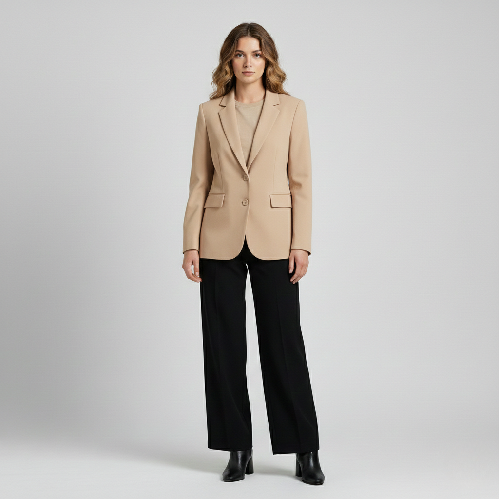 Women's Plaid Tailored Blazer