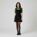 Women's Structured Pinafore Mini Dress