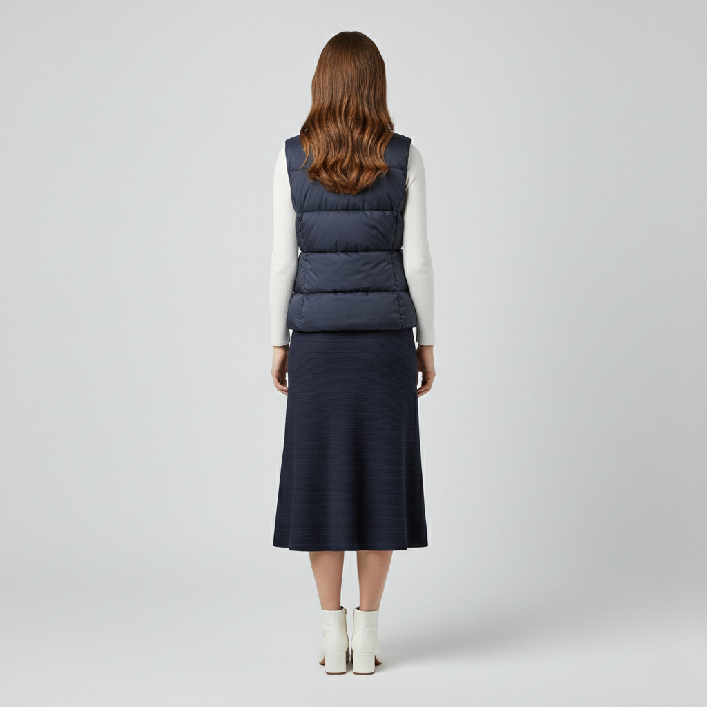 Women's Lightweight Quilted Puffer Zip Vest