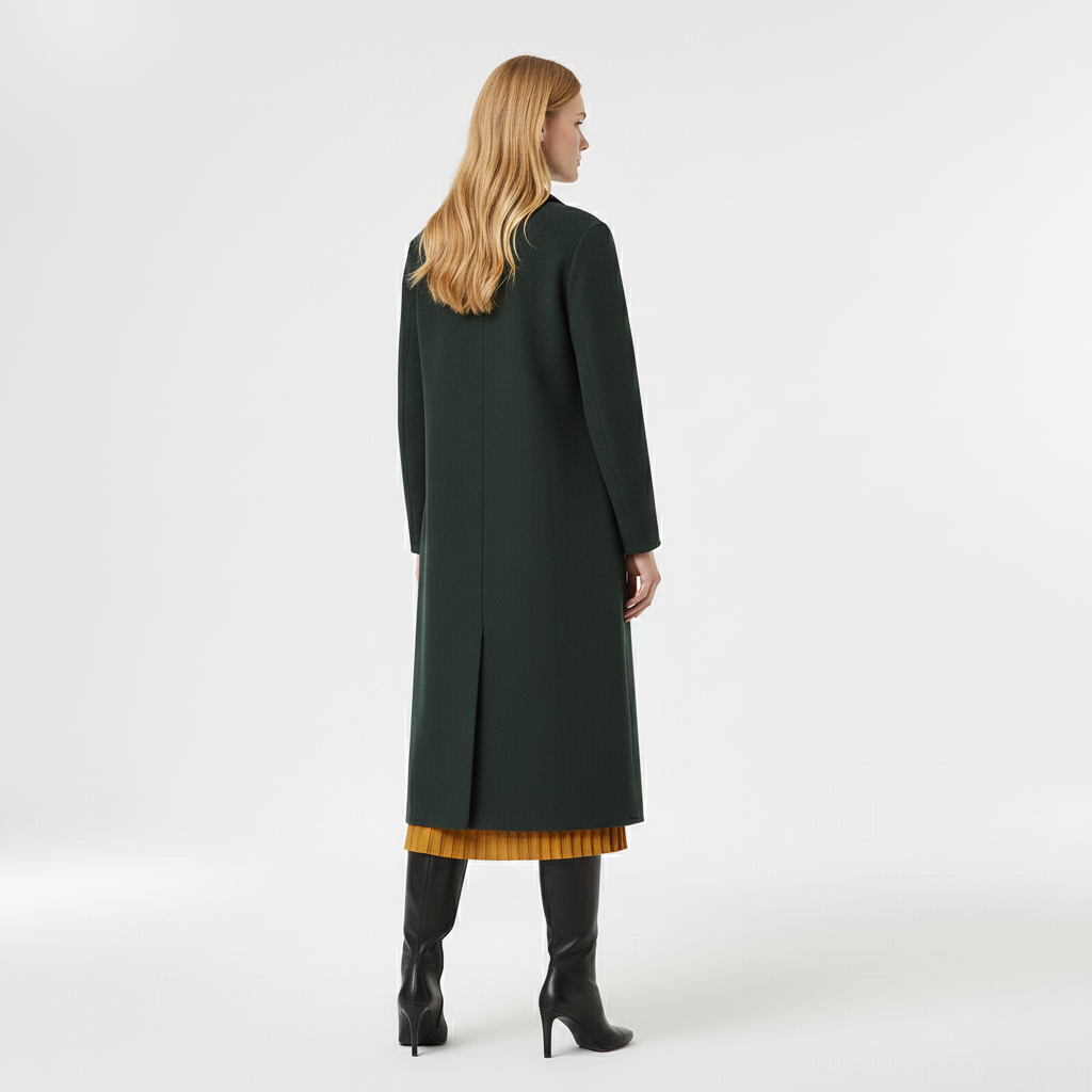Women's Single-Breasted Long Coat