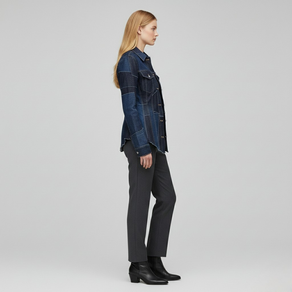 Women's Sculpted Panel Denim Jacket