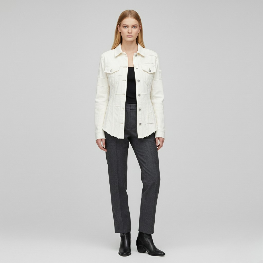 Women's Sculpted Panel Denim Jacket