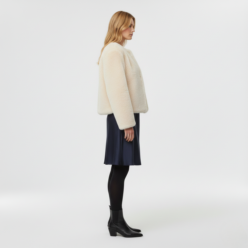 Women's Faux Fur Cropped